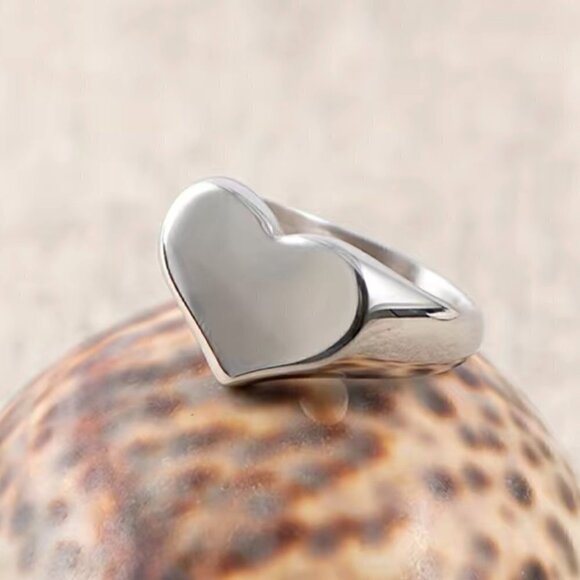 Solid Heart Boho Ring Funky and Chunky #1109 - Picture 2 of 8